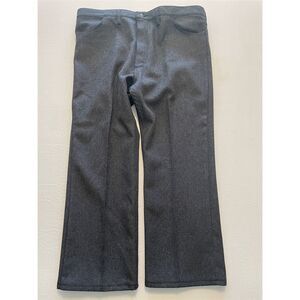 VTG Wrangler 42 x 28‎ USA MADE Heather Black Wrancher Bootcut Dress Jeans 82HK